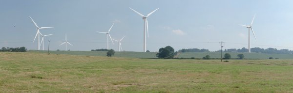 Artists Impression of Winwick Wind Farm